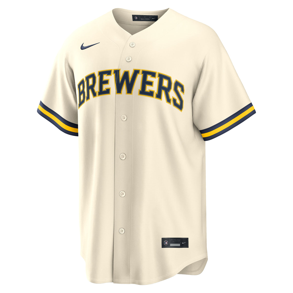 Men's Milwaukee Brewers Andrew Vaughn Nike Cream Home Replica Jersey
