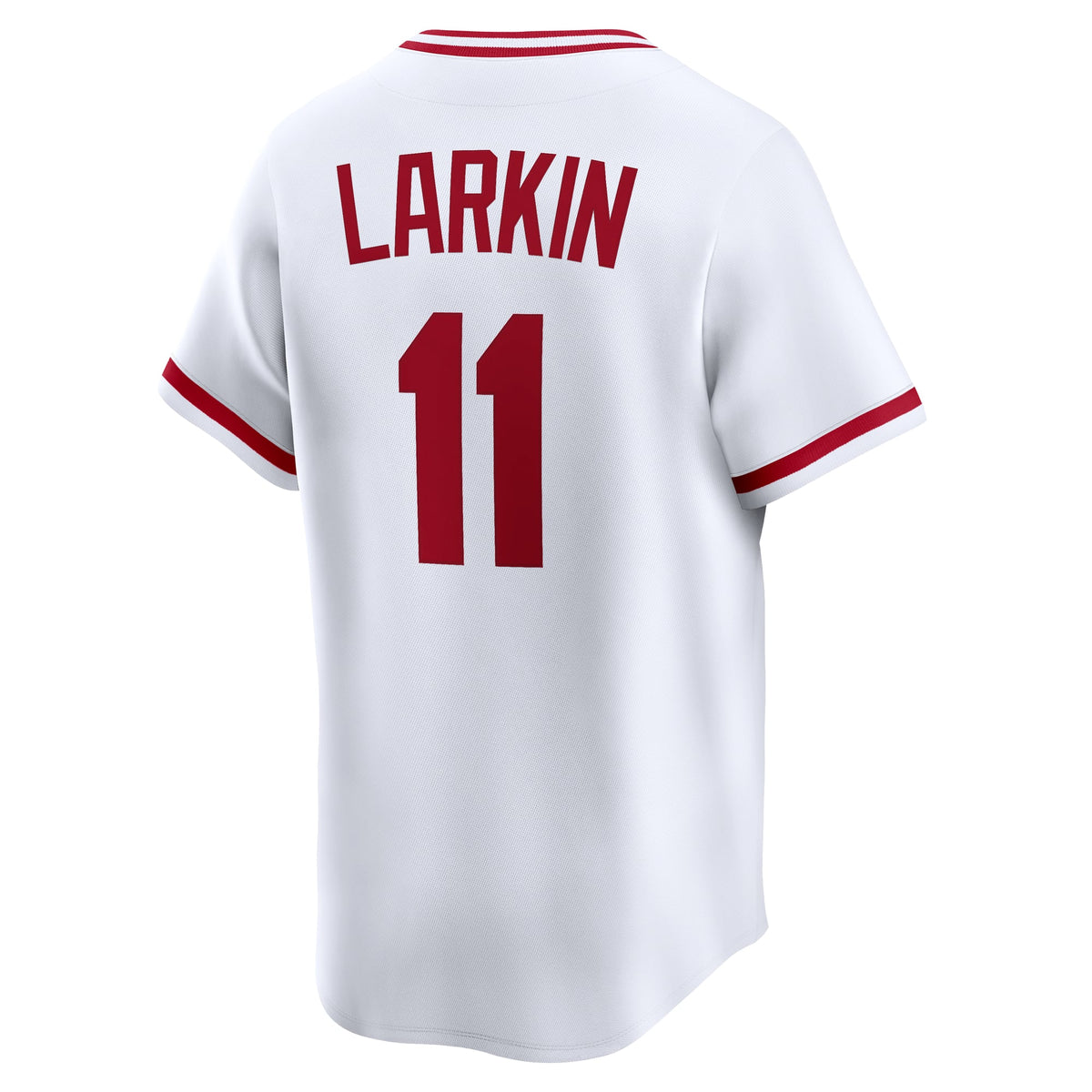 Men's Cincinnati Reds Barry Larkin Nike White Throwback Cooperstown Collection Limited Jersey