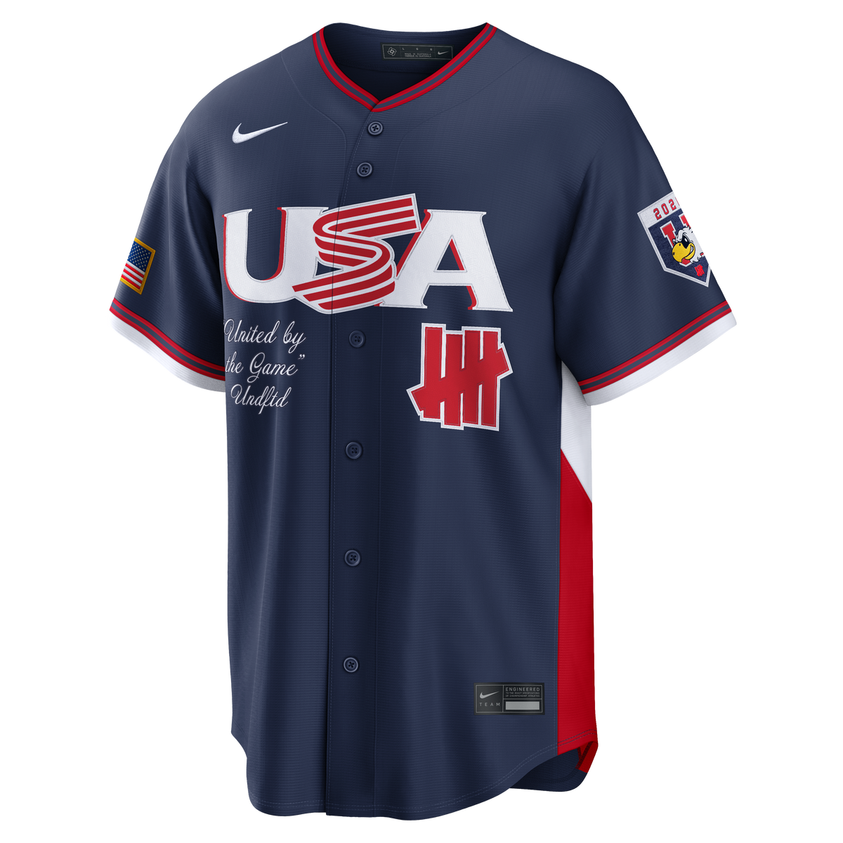 Men's USA Baseball Nike x Undefeated Navy 2026 World Baseball Classic Stadium Jersey