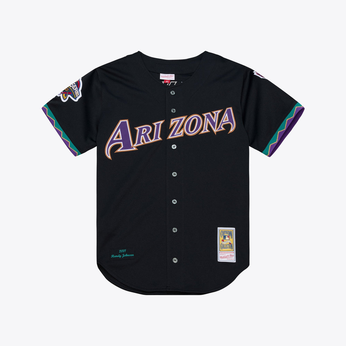 Men's Arizona Diamondbacks Randy Johnson Mitchell & Ness Purple 2000 Throwback Authentic Jersey