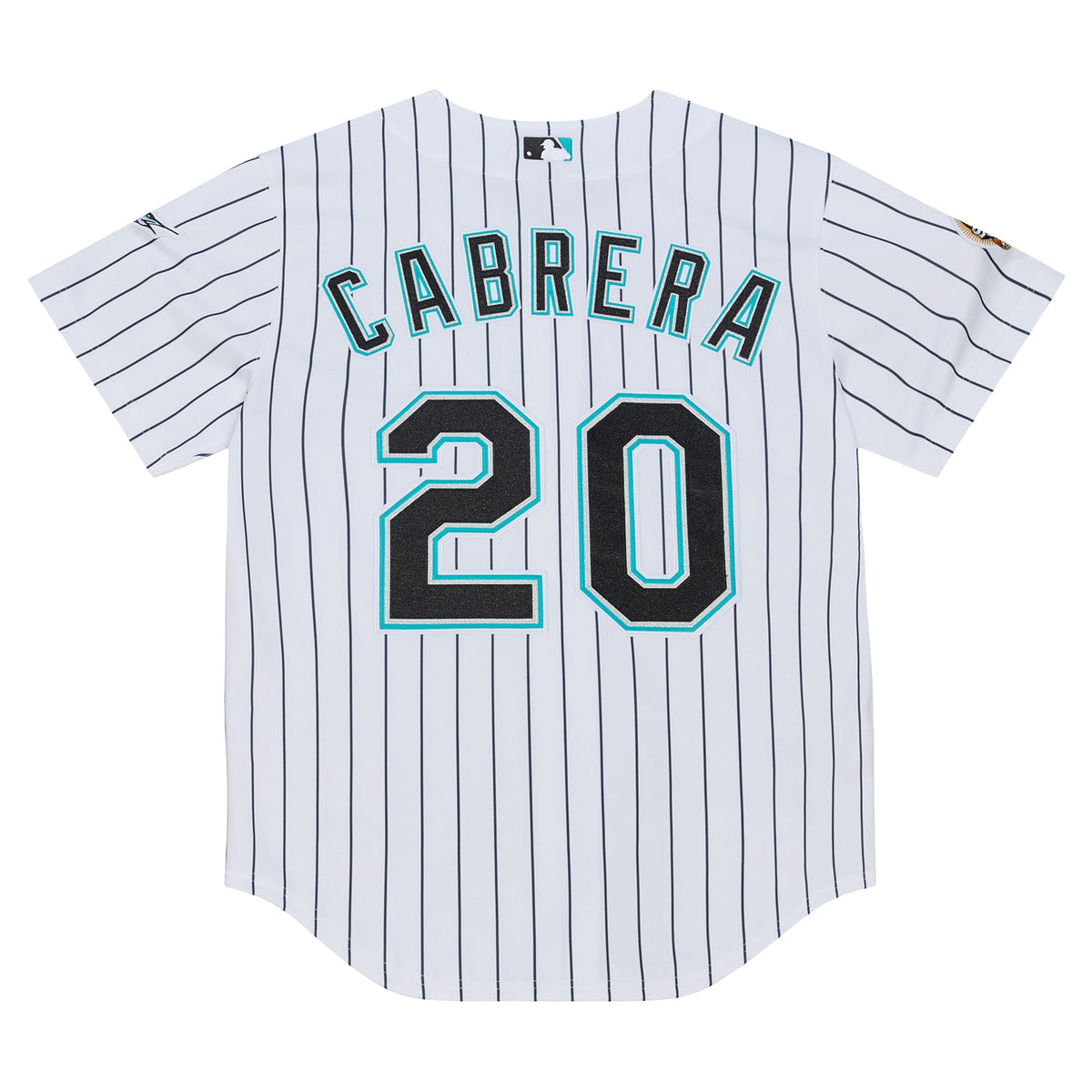 Men's Florida Marlins Miguel Cabrera Mitchell & Ness White 2003 Cooperstown Collection Authentic Jersey