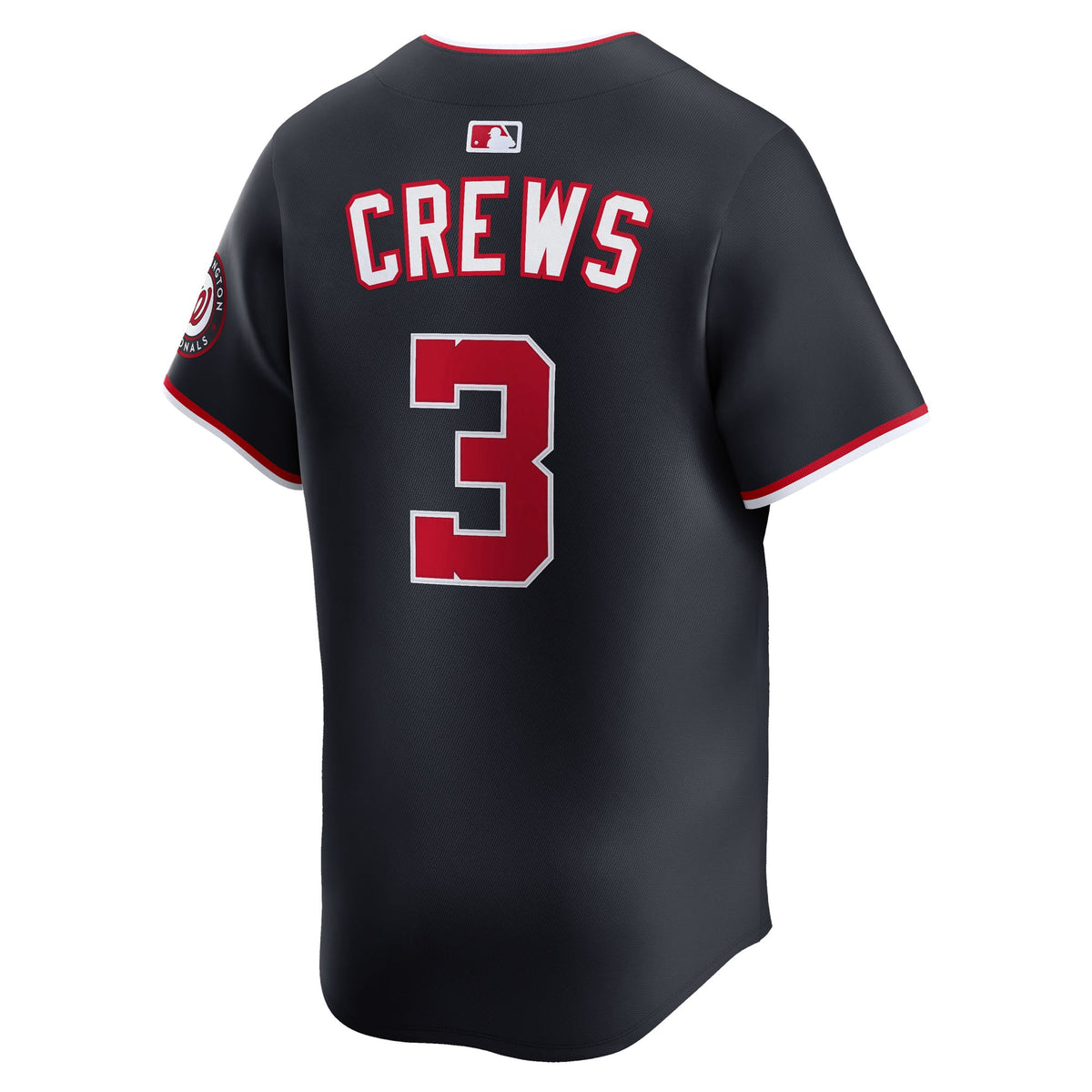 Men's Washington Nationals Dylan Crews Nike Navy Alternate Limited Jersey