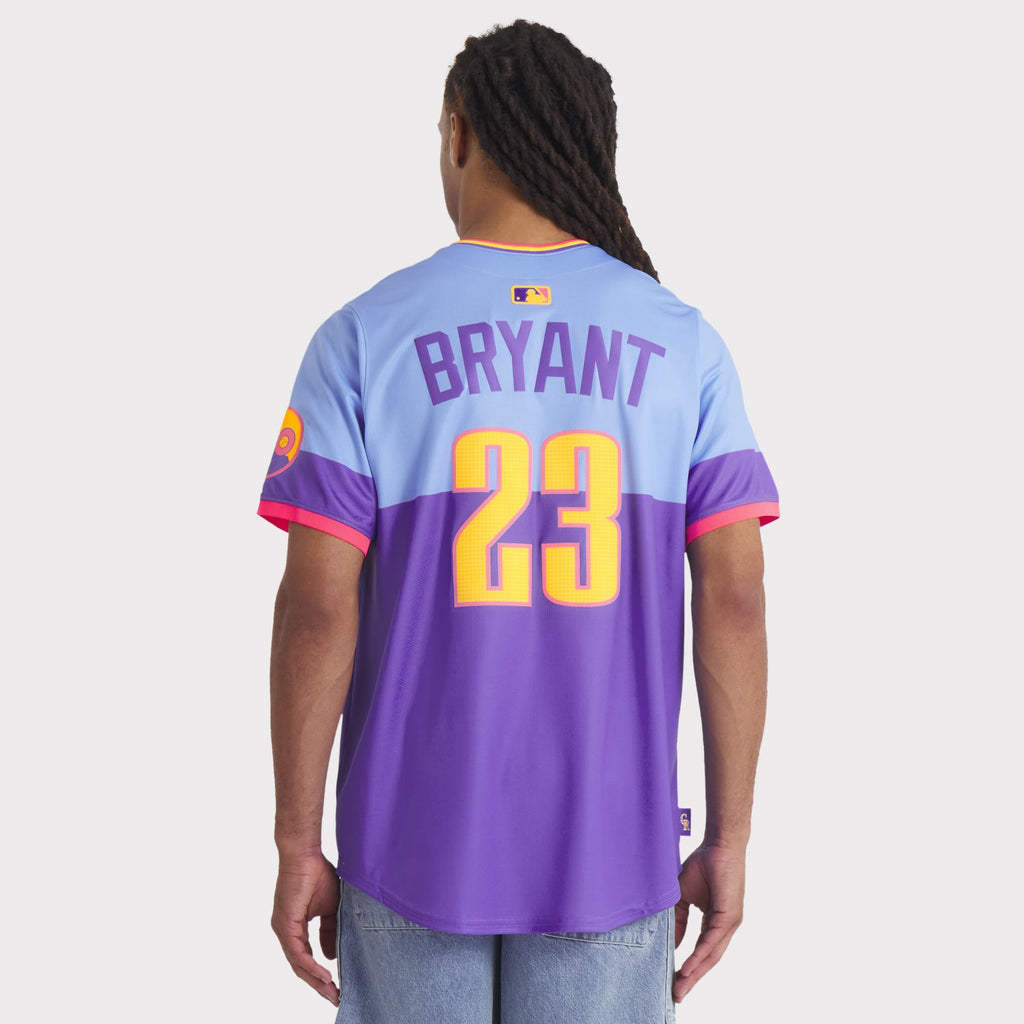 Men's Colorado Rockies Kris Bryant Nike Purple/Light Blue 2025 City Connect Limited Player Jersey