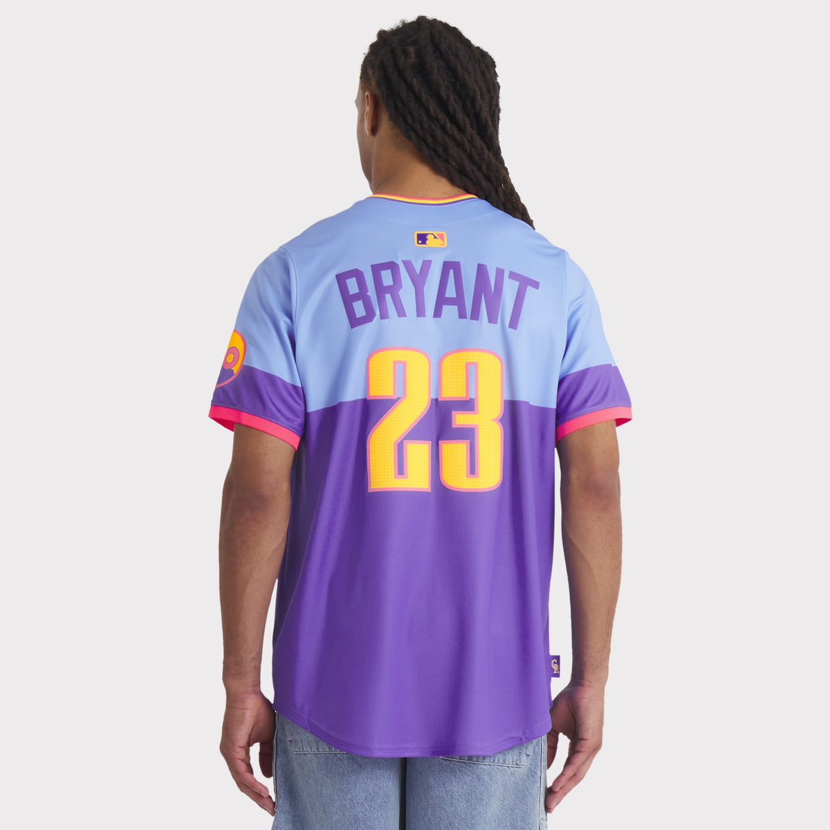 Men's Colorado Rockies Kris Bryant Nike Purple/Light Blue 2025 City Connect Limited Player Jersey