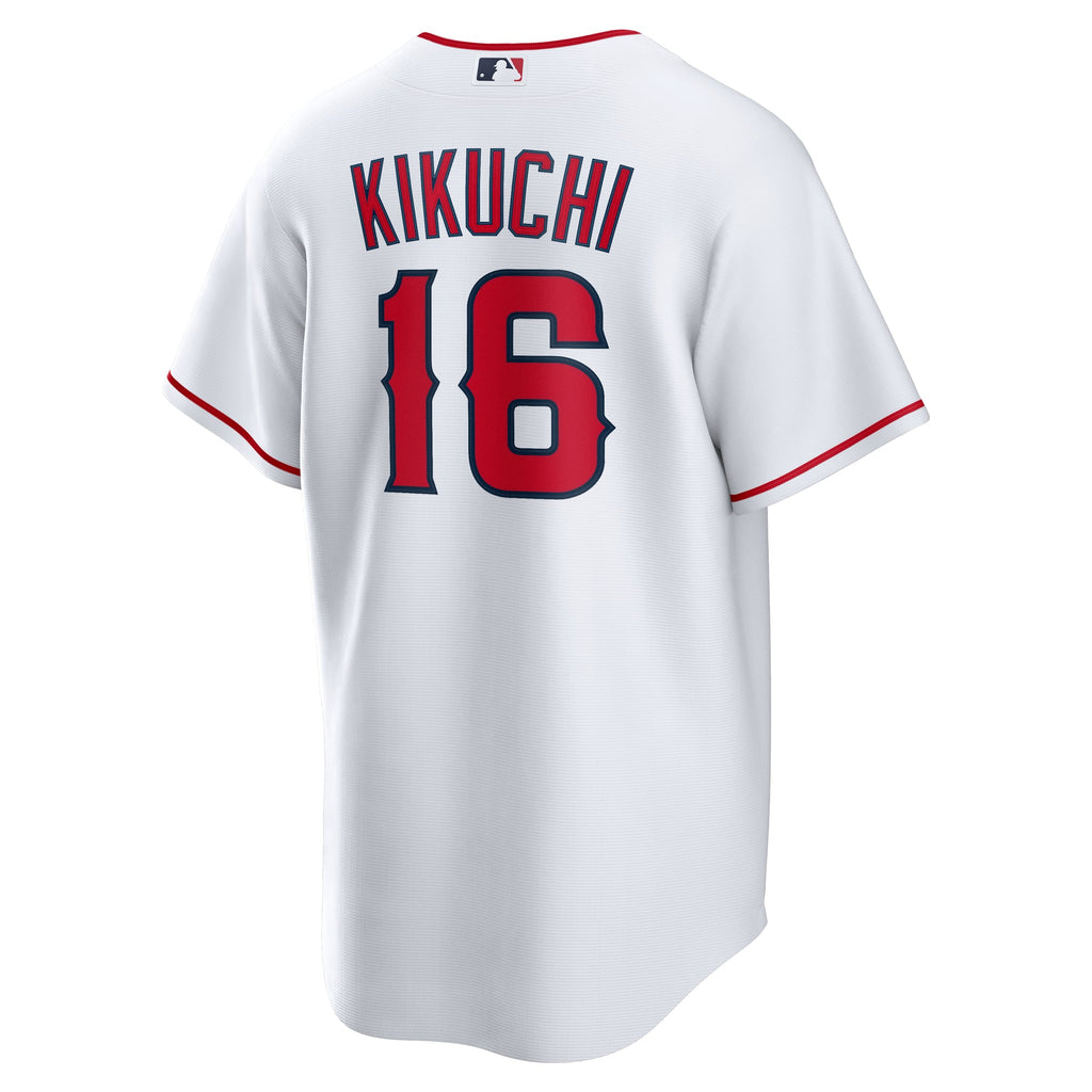 Men's Los Angeles Angels Yusei Kikuchi Nike White Home Replica Jersey