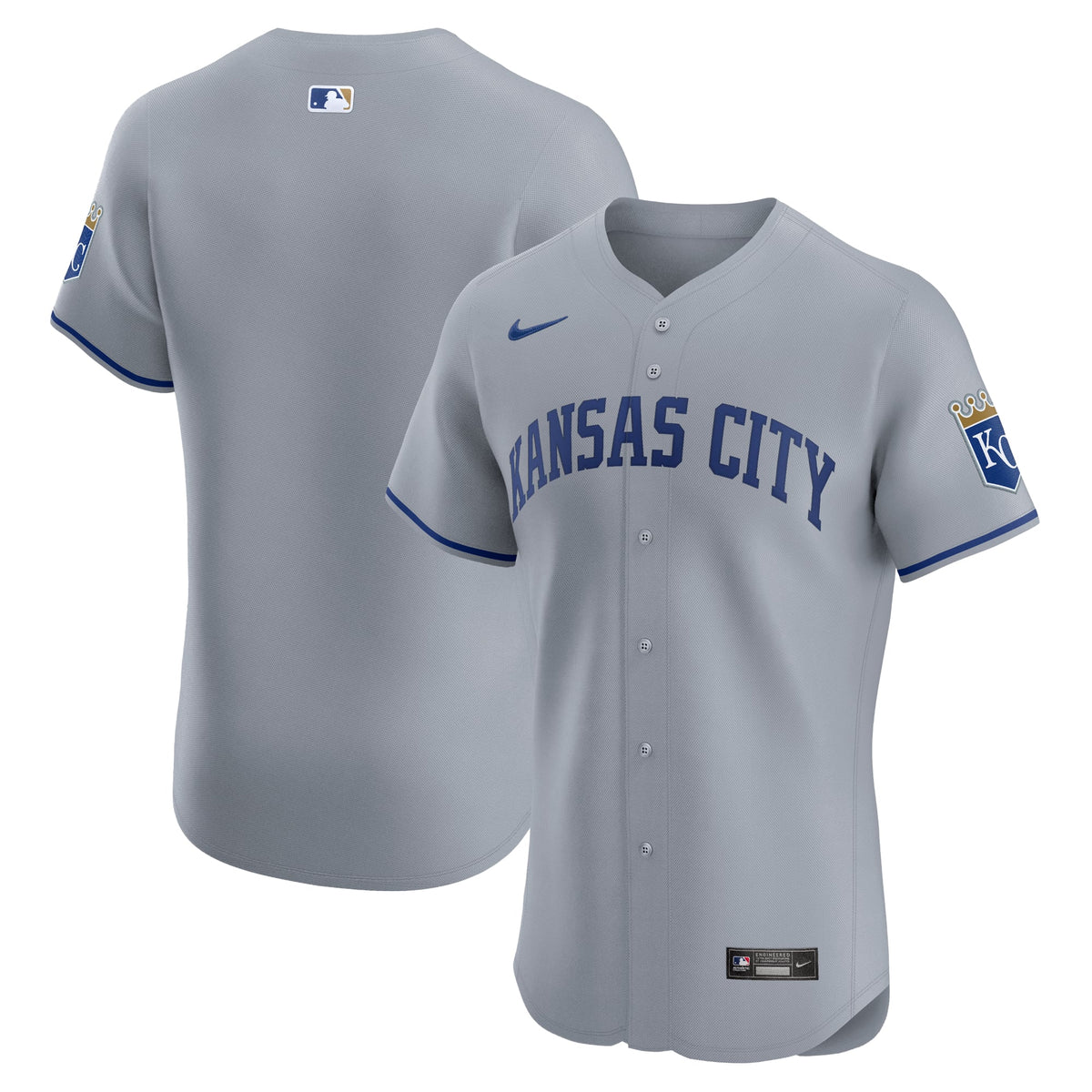 Men's Kansas City Royals Nike White Home Elite Jersey