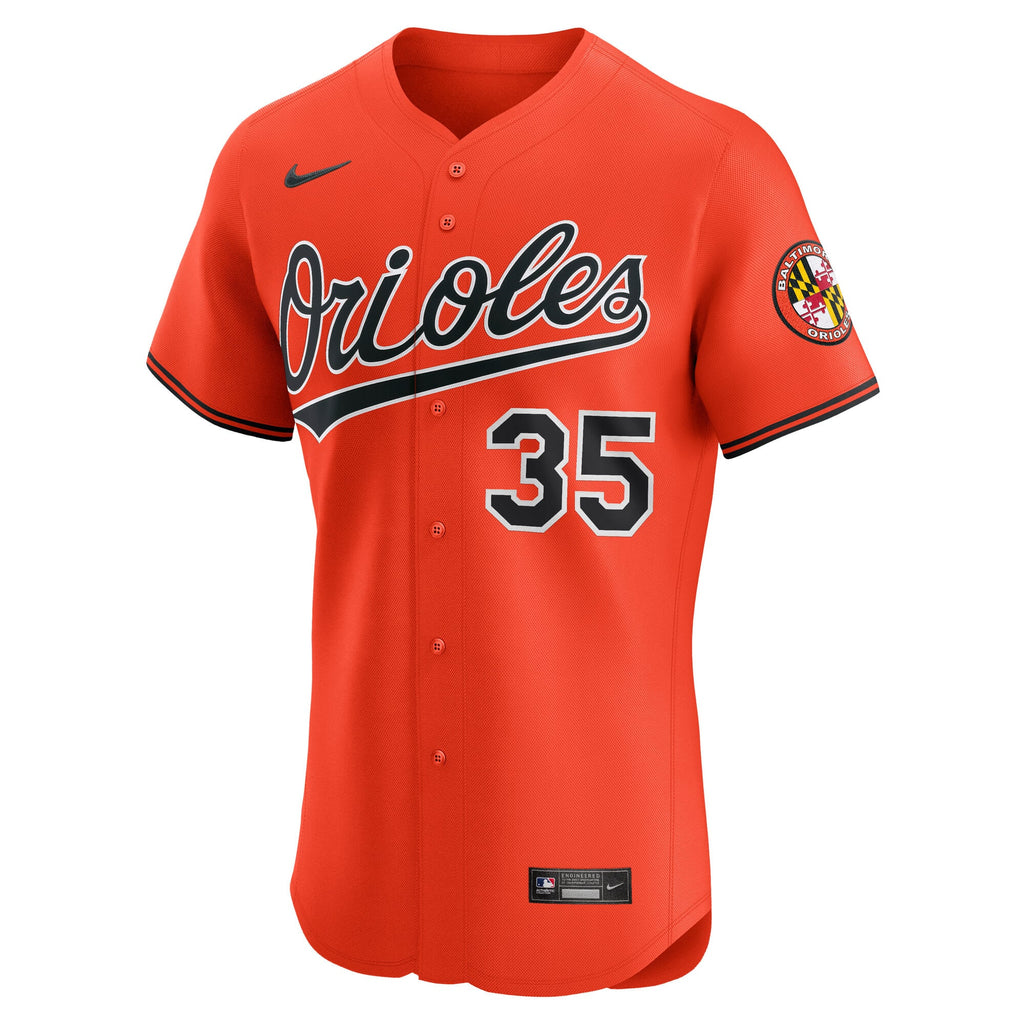 Men's Baltimore Orioles Adley Rutschman Nike White Home Elite Jersey