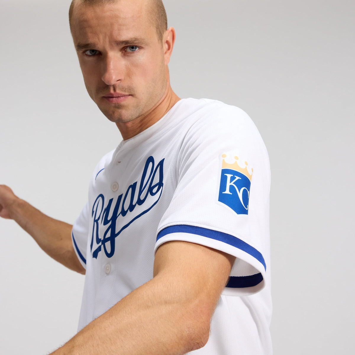 Men's Kansas City Royals Nike White Home Limited Jersey