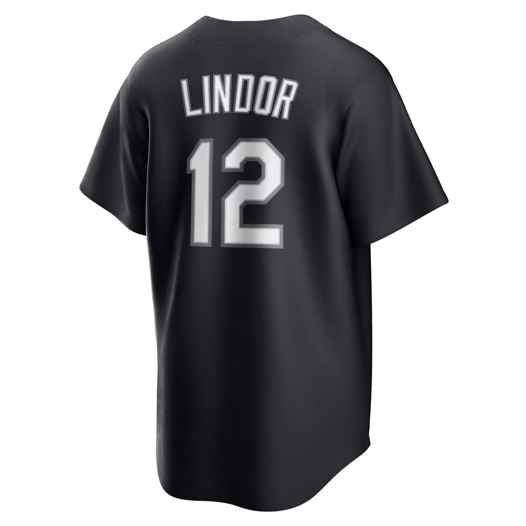 Men's New York Mets Francisco Lindor Nike Black  Replica Player Jersey