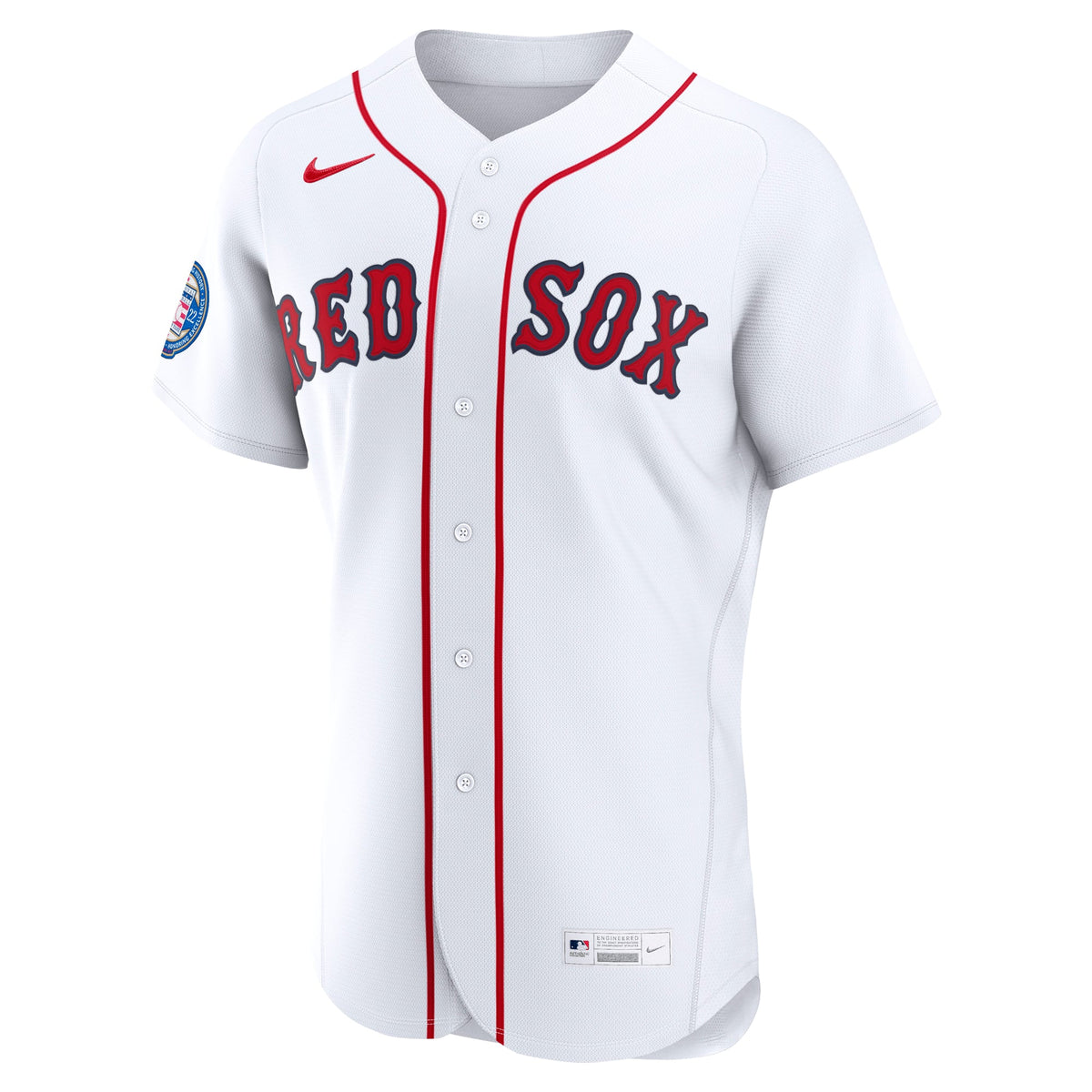 Men's Boston Red Sox David Ortiz Nike White Home Authentic Retired 2022 Hall of Fame Patch Jersey