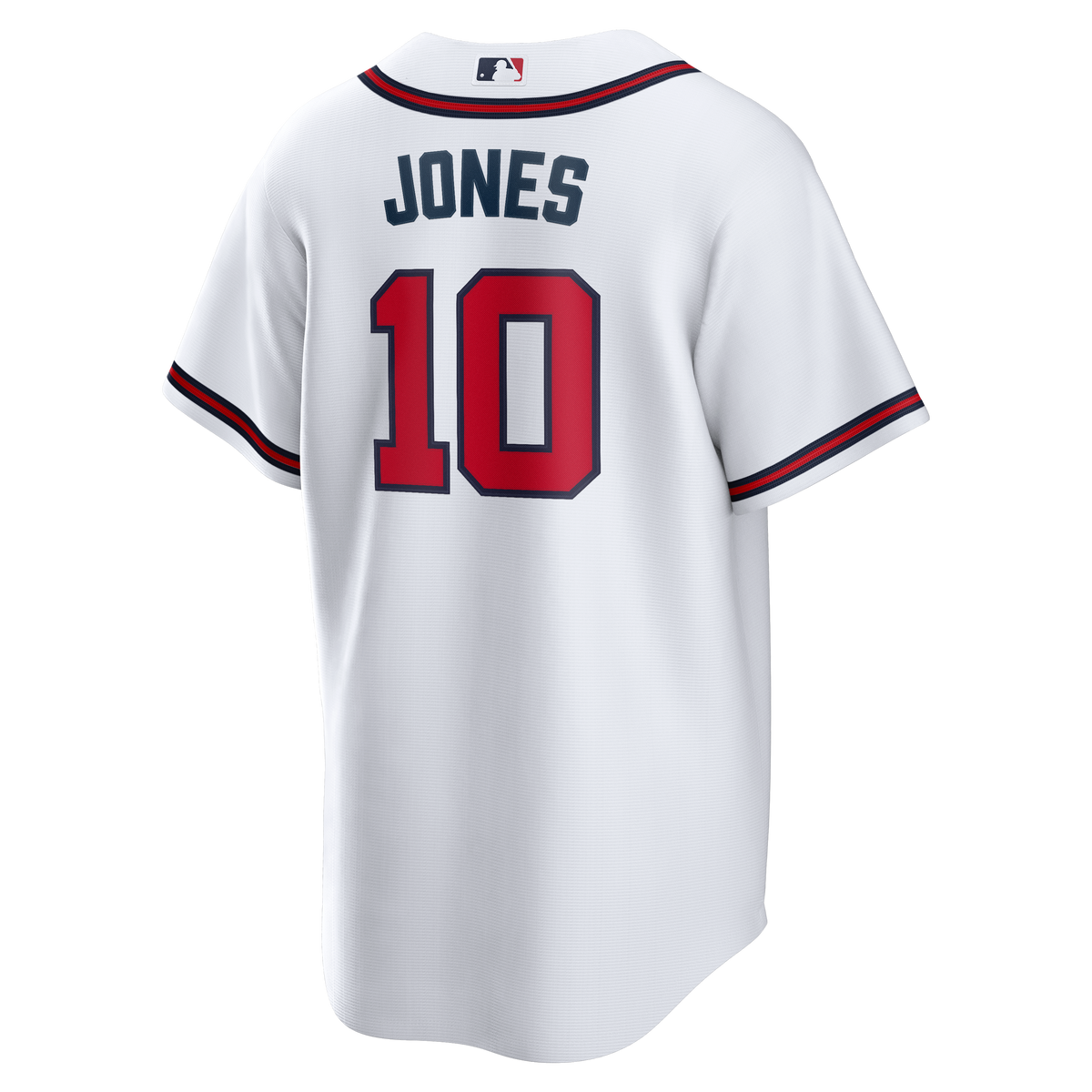 Men's Atlanta Braves Chipper Jones Nike White Home Retired Player Replica Jersey