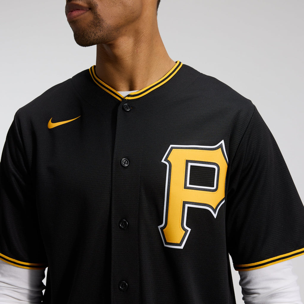 Men's Pittsburgh Pirates Nike Black Alternate Replica Team Jersey