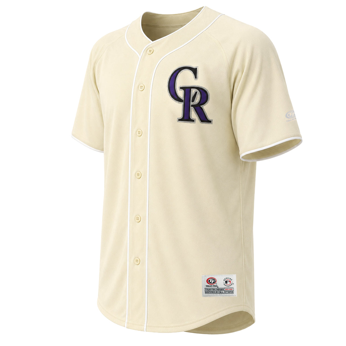 Men's Colorado Rockies Stitches Cream Fashion Jersey