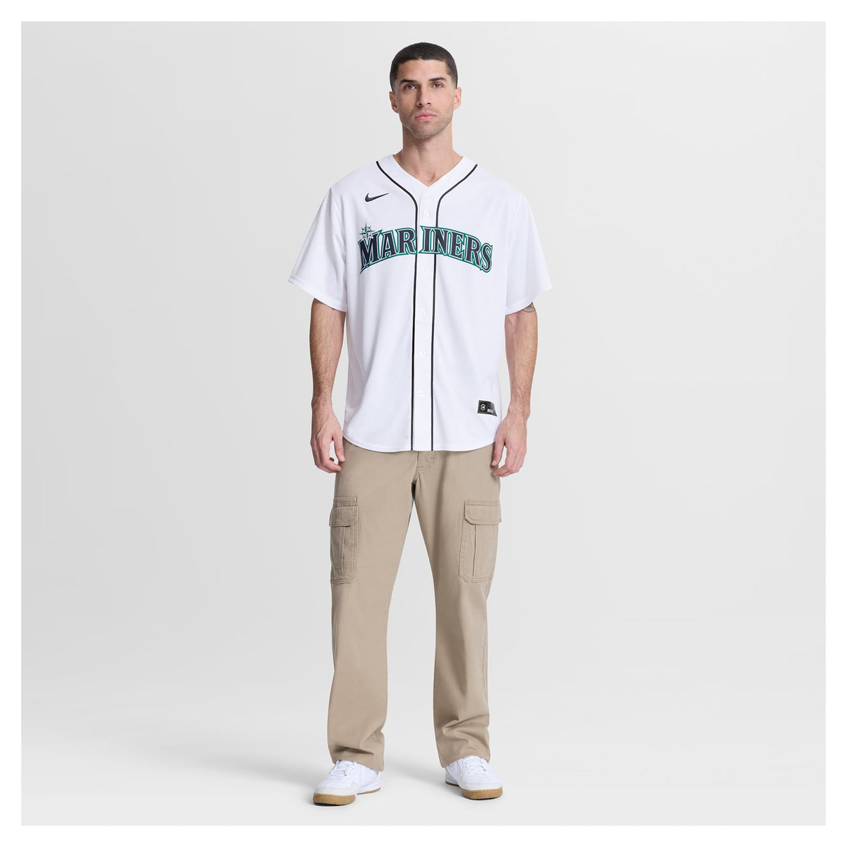 Men's Seattle Mariners Bryce Miller Nike White Home Replica Jersey