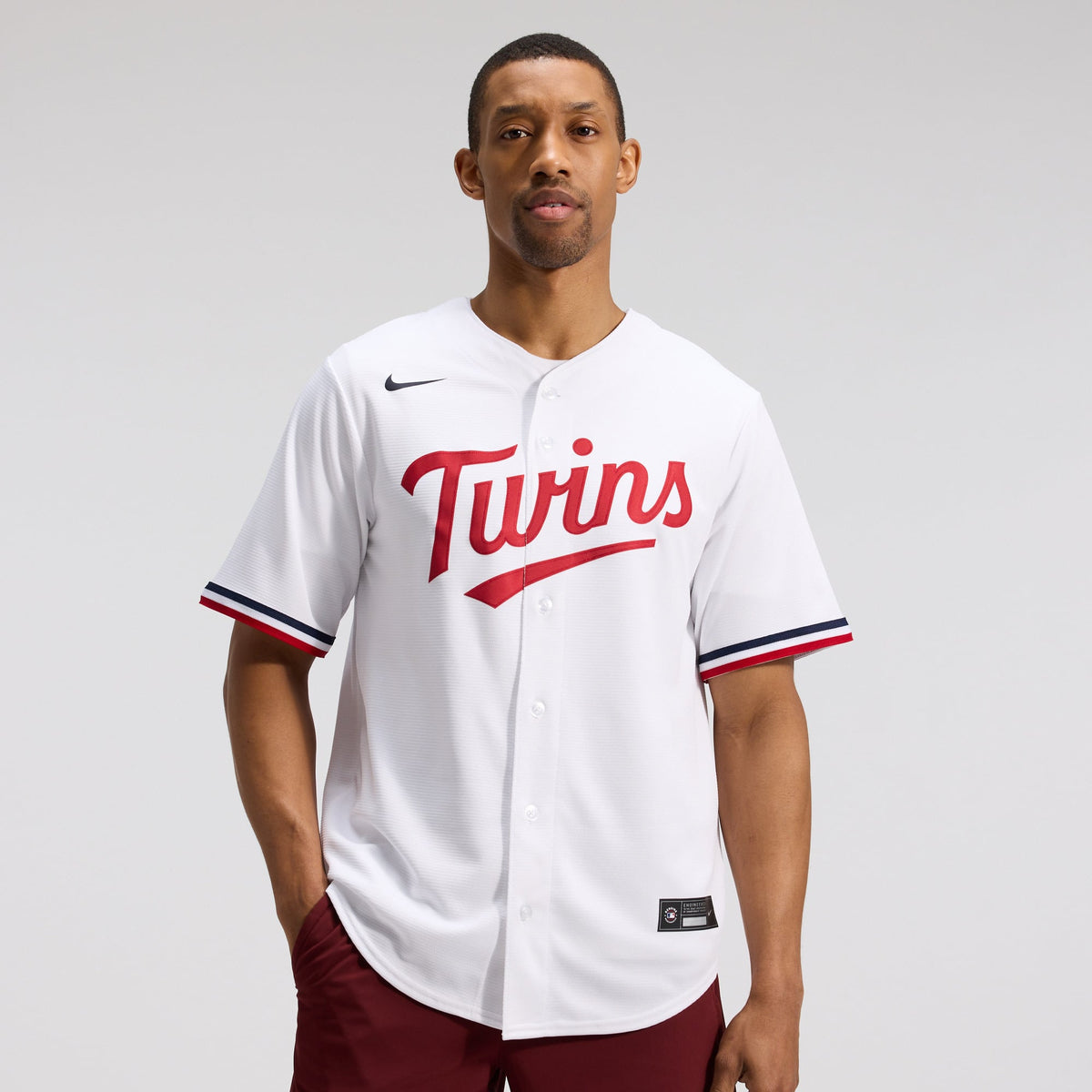 Men's Minnesota Twins  Nike White Home Replica Team Jersey