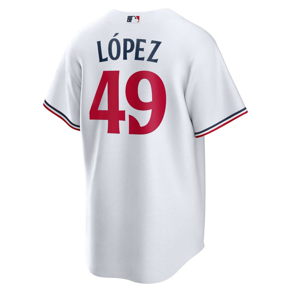 Men's Minnesota Twins Pablo López Nike White Home  Replica Player Jersey