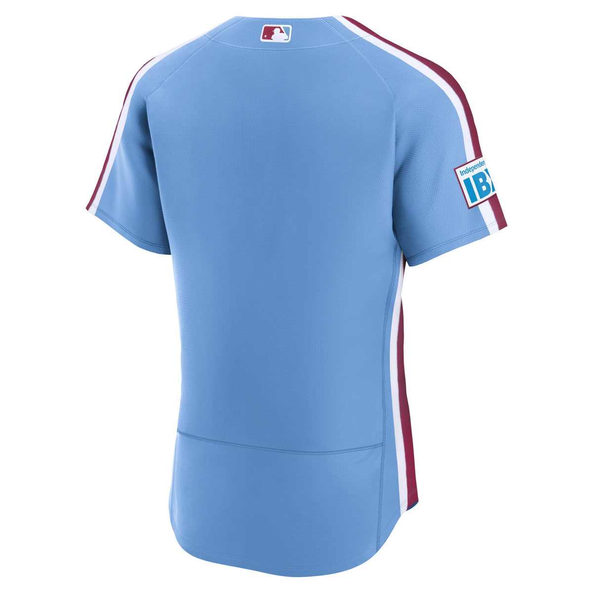 Men's Philadelphia Phillies Nike White Home Sponsor Patch Authentic Jersey
