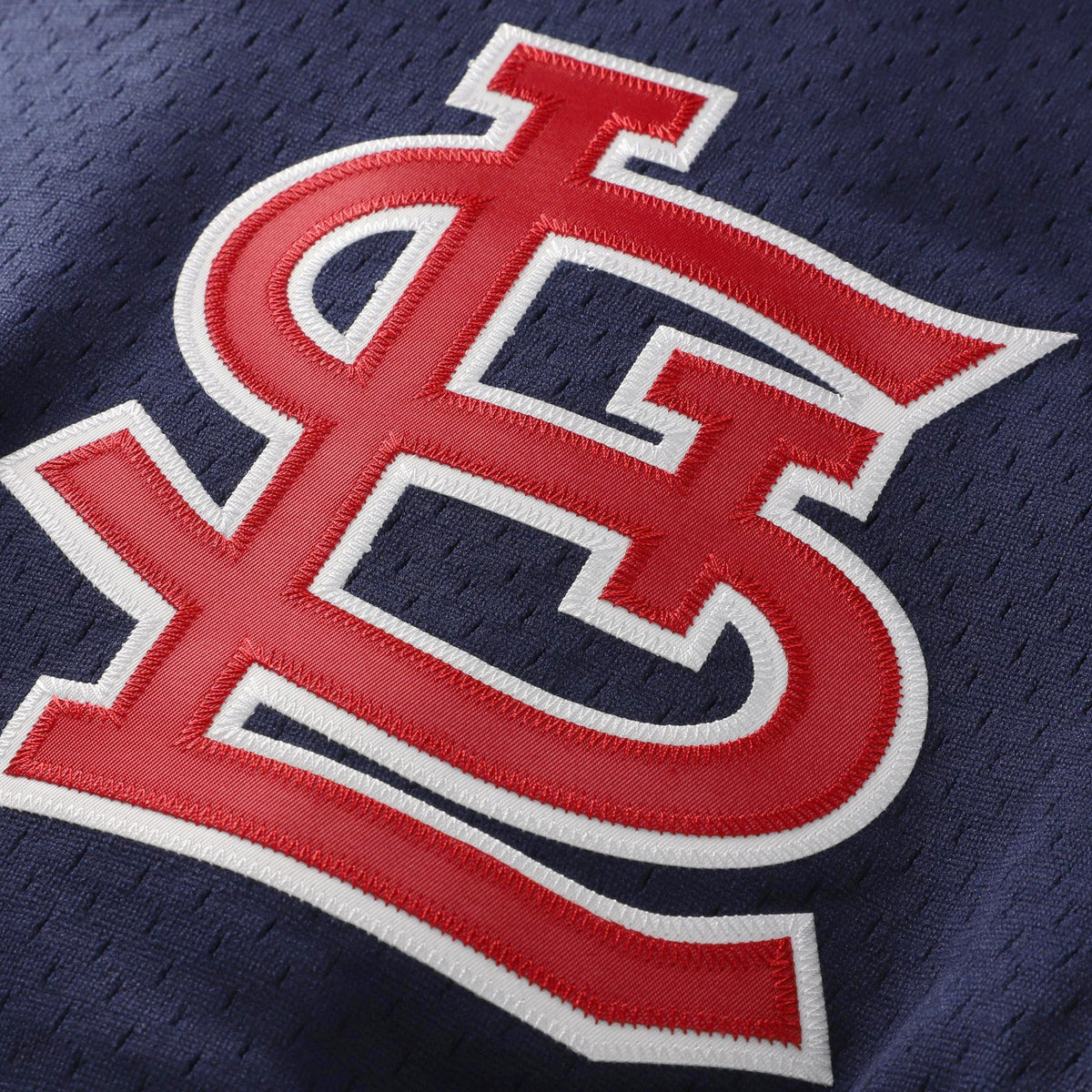 Men's St. Louis Cardinals Ozzie Smith Mitchell & Ness Navy Authentic Batting Practice Jersey