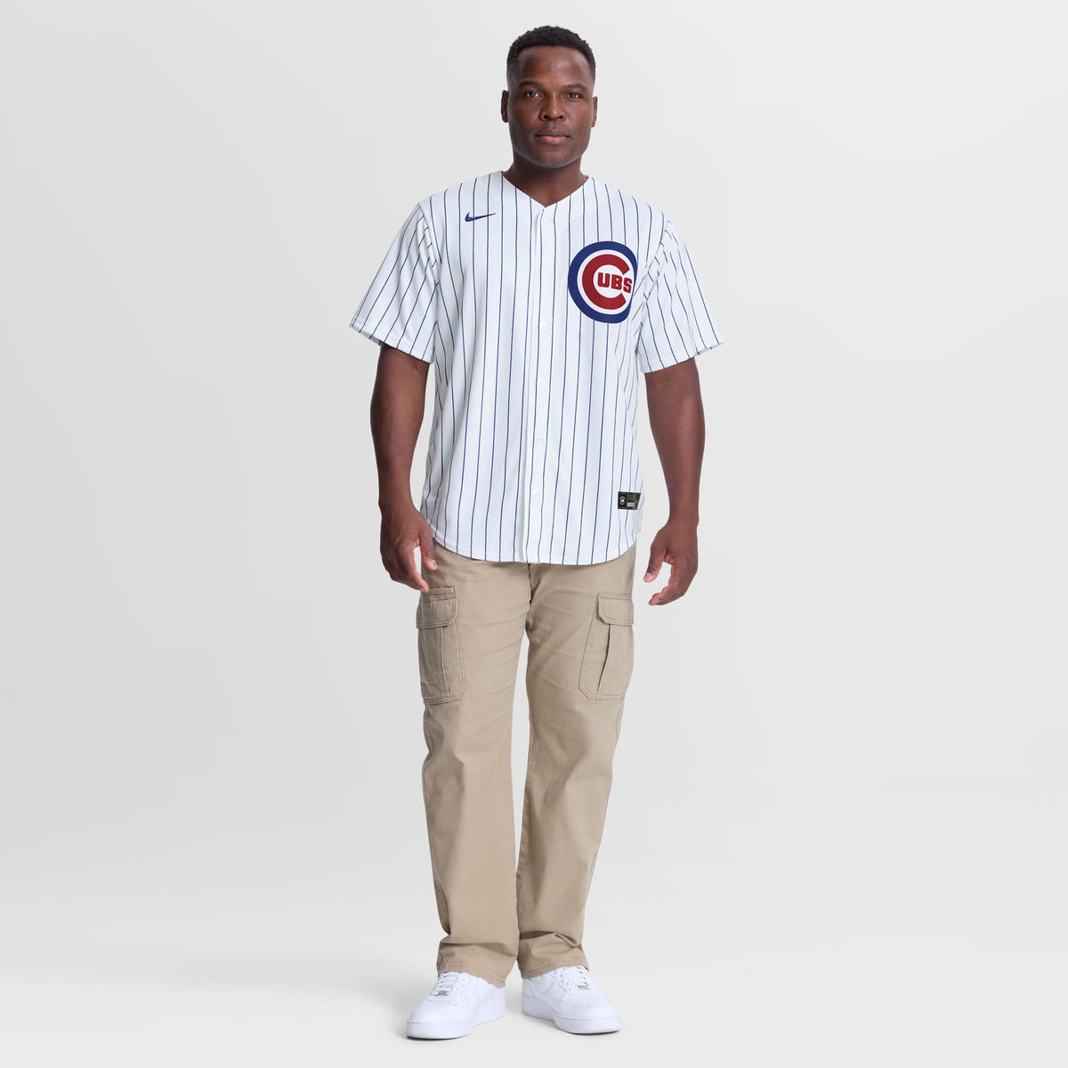 Men's Chicago Cubs Clay Holmes Nike White Home Replica Jersey