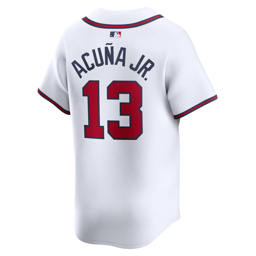 Men's Atlanta Braves Ronald Acuña Jr. Nike White Home Limited Player Jersey