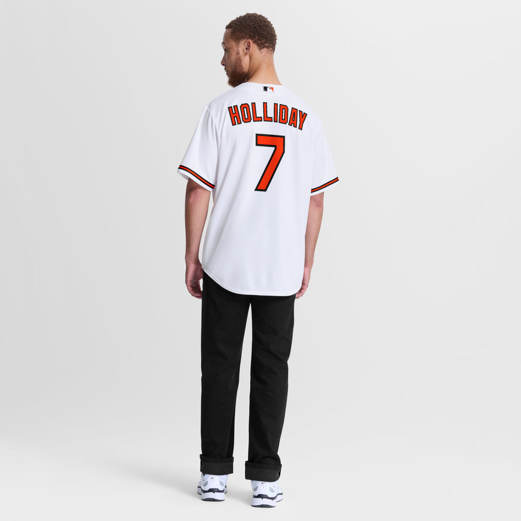 Men's Baltimore Orioles Jackson Holliday Nike White Home Replica Jersey