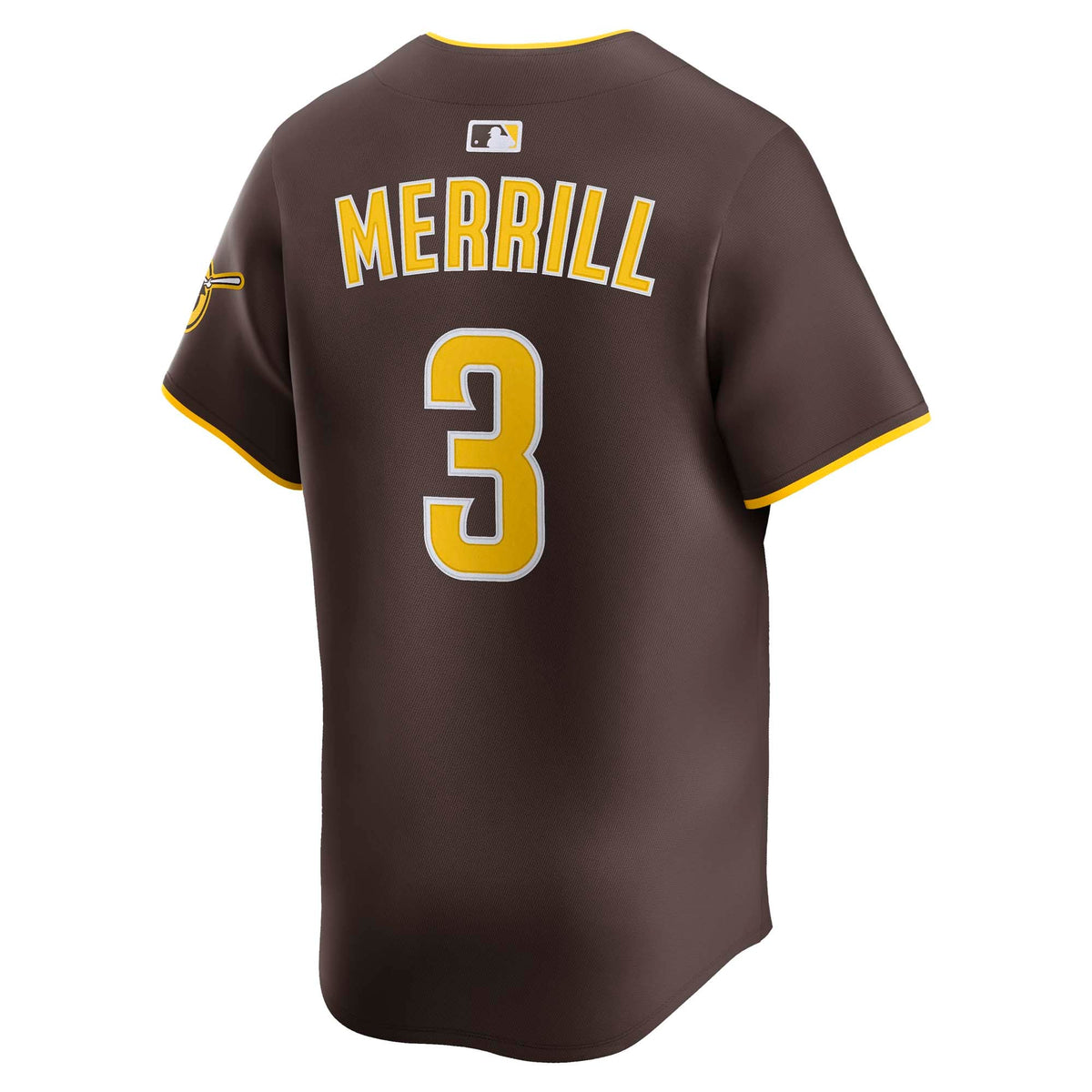 Men's San Diego Padres Jackson Merrill Nike Brown Road Limited Player Jersey
