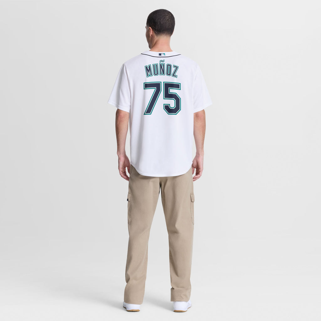 Men's Seattle Mariners Andrés Muñoz Nike White Home Replica Jersey