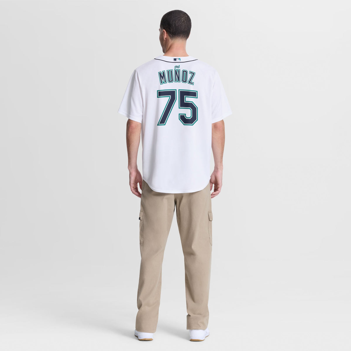 Men's Seattle Mariners Andrés Muñoz Nike White Home Replica Jersey