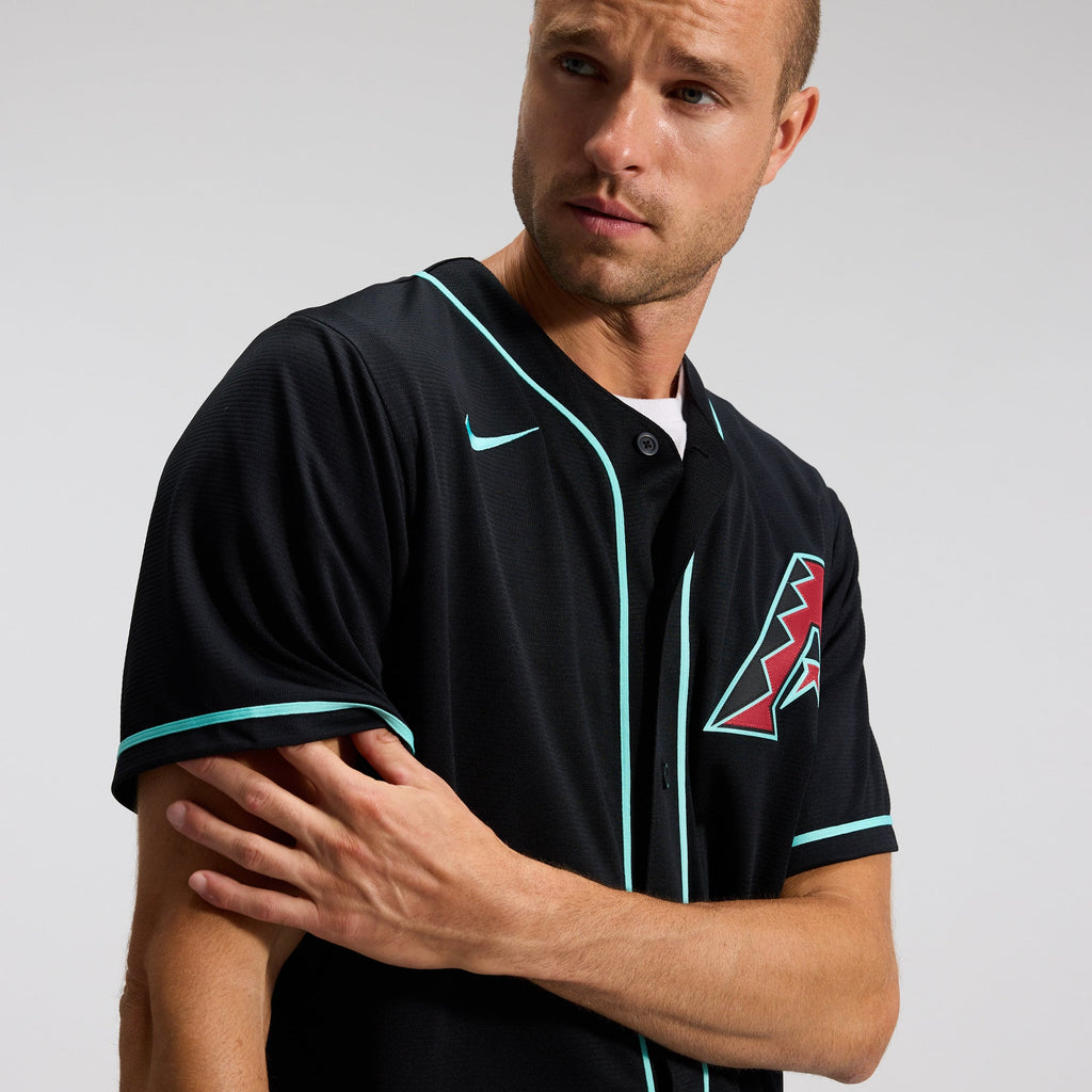 Men's Arizona Diamondbacks Corbin Carroll Nike Black Alternate Replica Jersey
