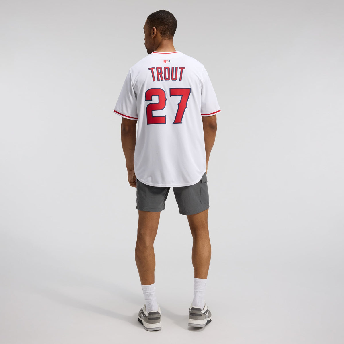 Men's Los Angeles Angels Mike Trout Nike White Home Limited Player Jersey