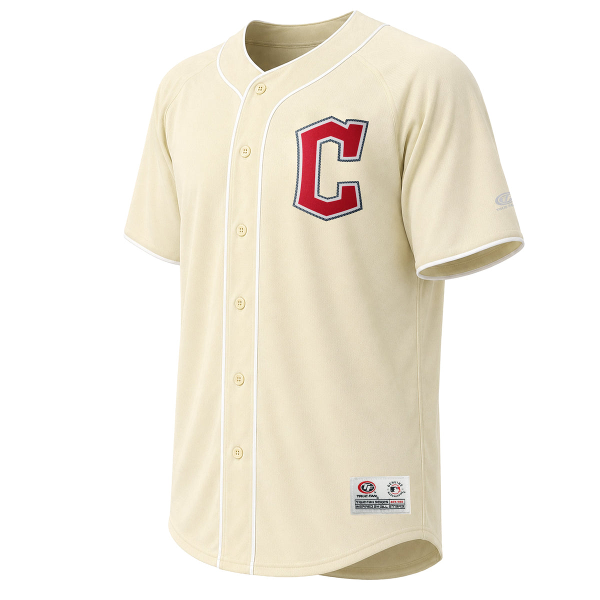 Men's Cleveland Guardians Stitches Cream Fashion Jersey