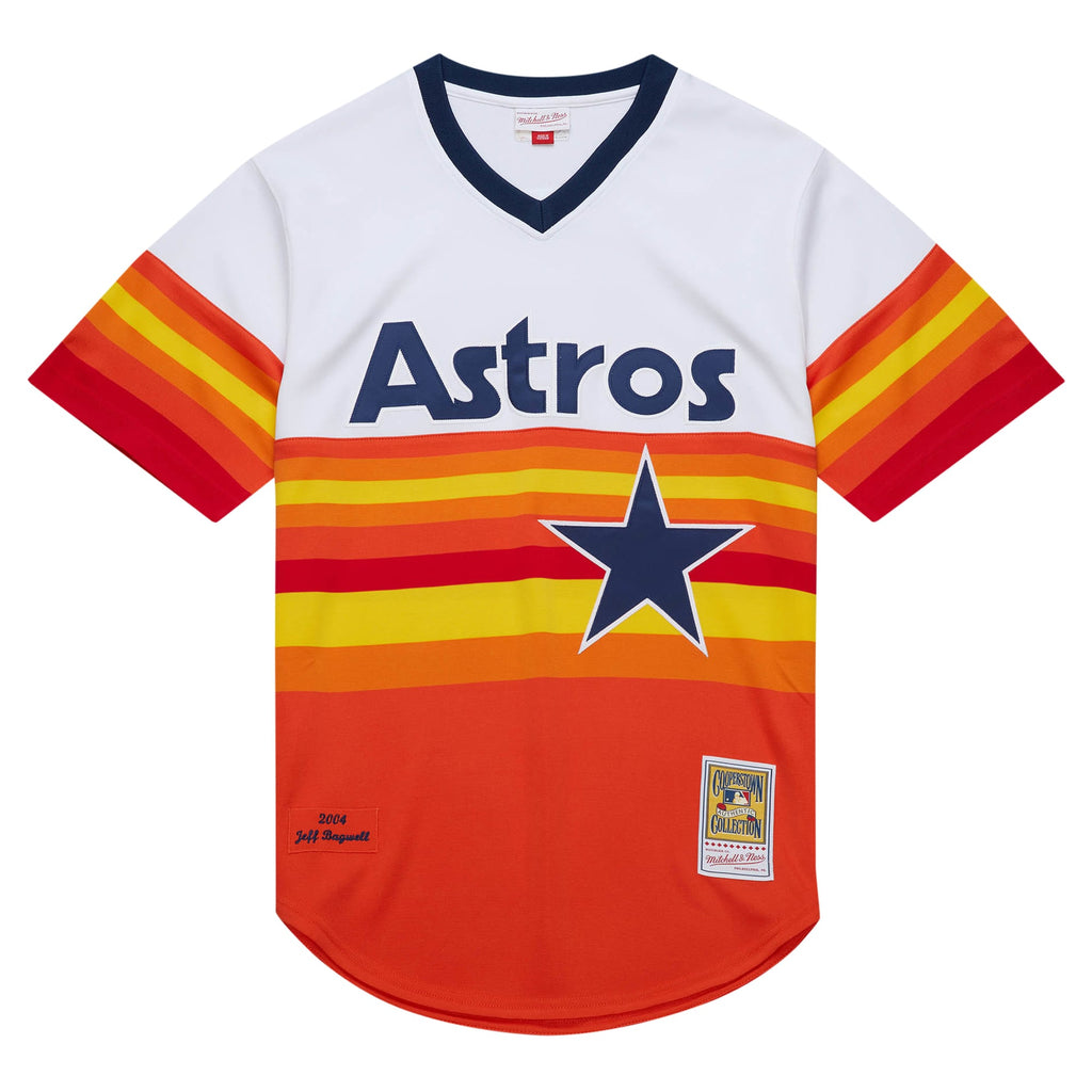 Men's Houston Astros Jeff Bagwell Mitchell & Ness White 2004 Cooperstown Collection Authentic Throwback Jersey