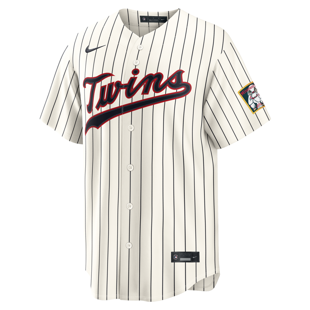 Men's Minnesota Twins Byron Buxton Nike Cream 2026 Field of Dreams Stadium Jersey