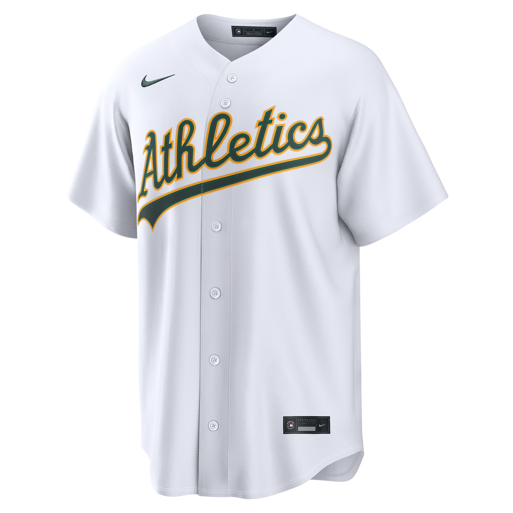 Men's Athletics Nick Kurtz Nike White Home Replica Jersey