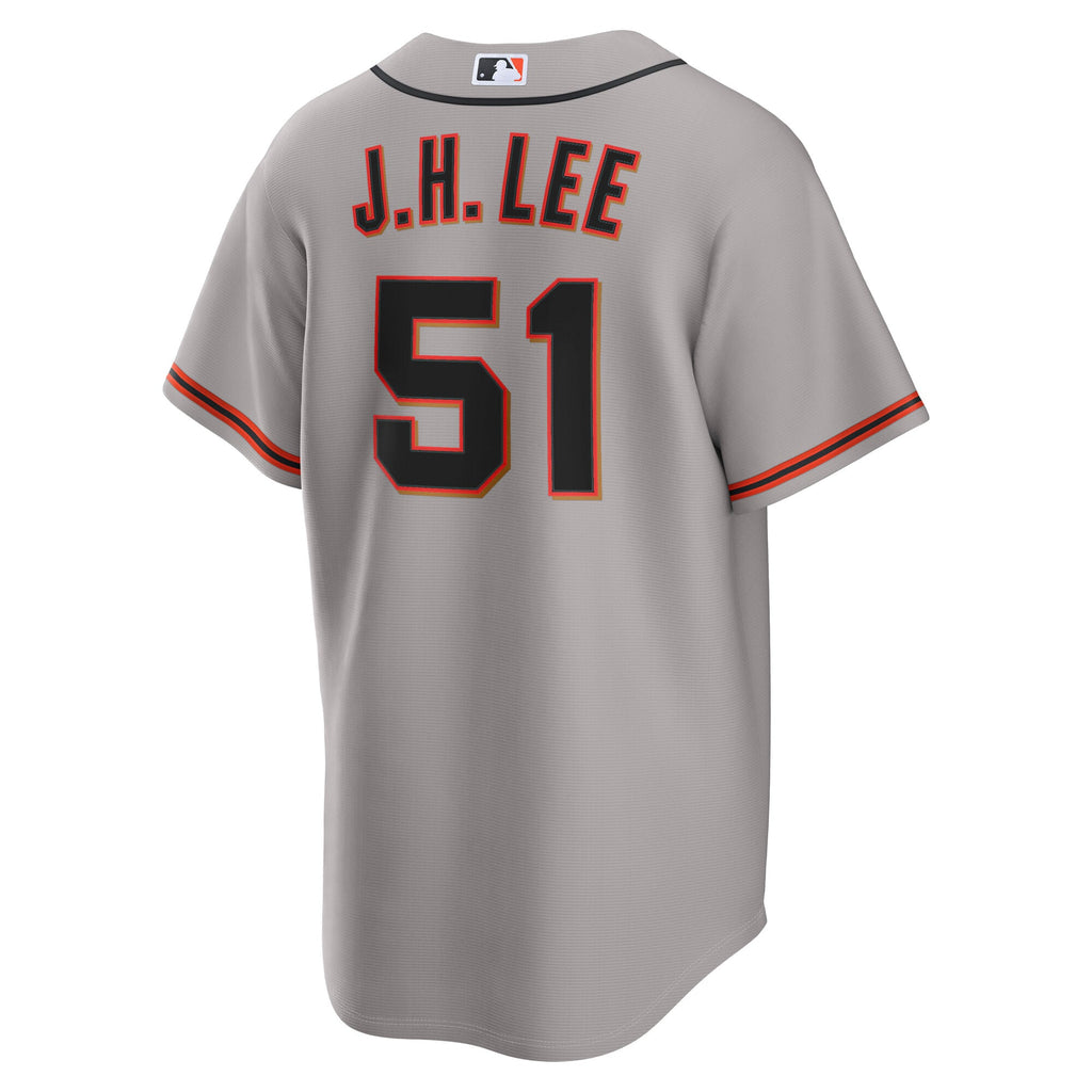 Men's San Francisco Giants Jung Hoo Lee Nike Gray Road Replica Jersey