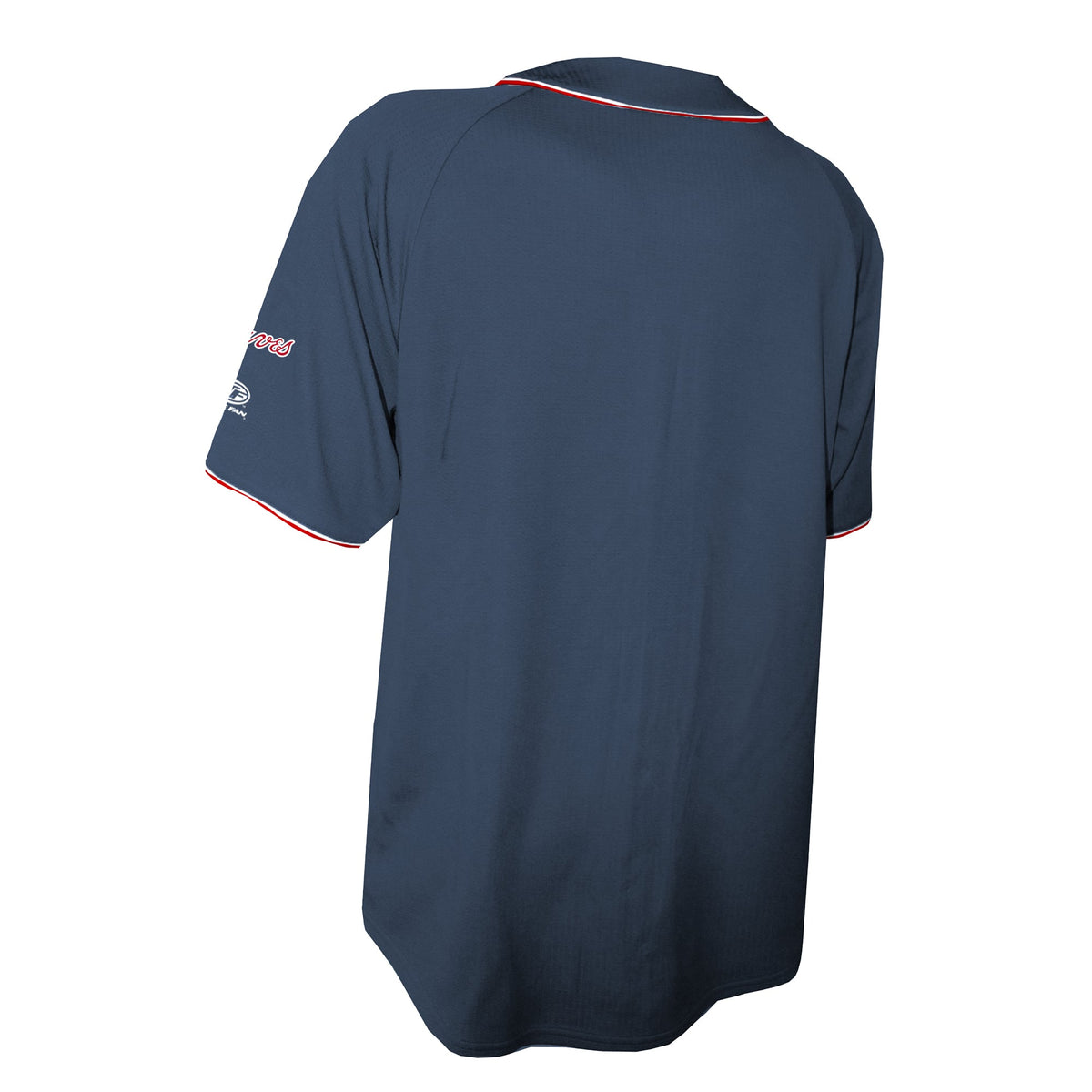 Men's Atlanta Braves  Stitches Navy Team Color Full-Button Fashion Jersey