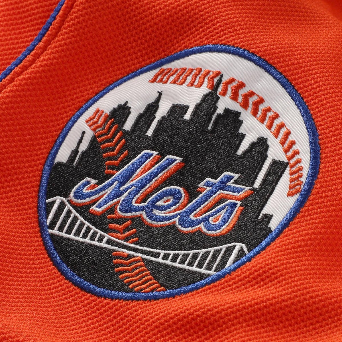 Men's New York Mets Mike Piazza Mitchell & Ness Orange Cooperstown Collection Mesh Batting Practice Button-Up Jersey