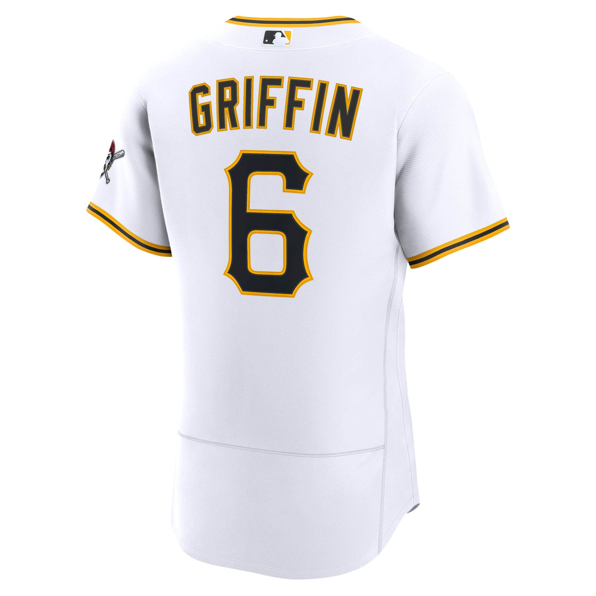 Men's Pittsburgh Pirates Konnor Griffin Nike White Home Authentic Jersey