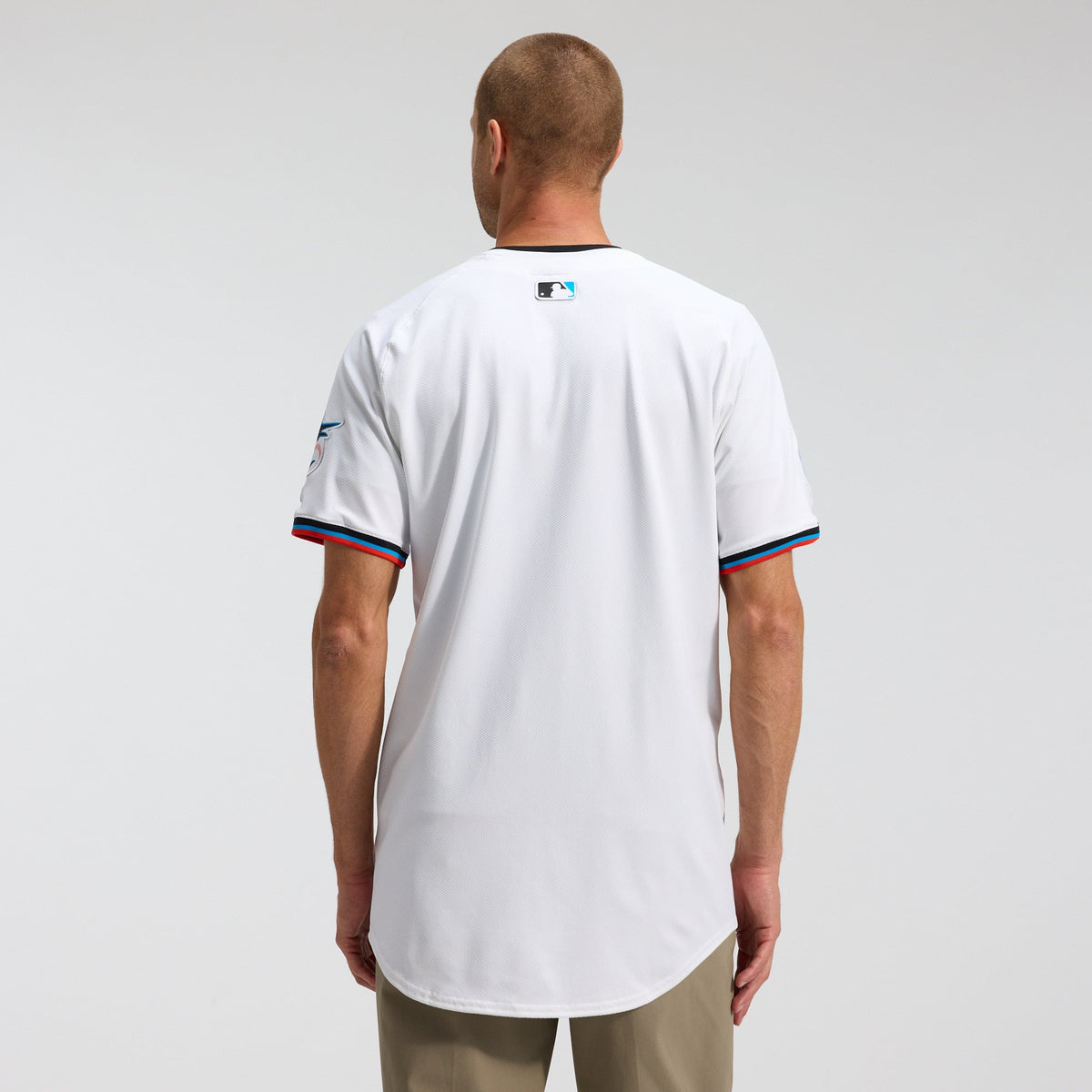 Men's Miami Marlins Nike White Home Elite Jersey