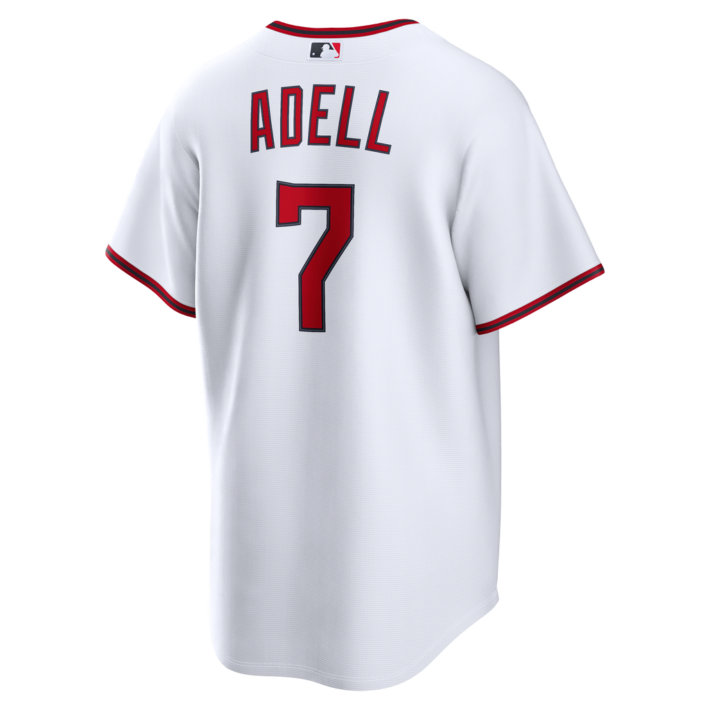 Men's Cleveland Guardians Jo Adell Nike White Home Replica Jersey