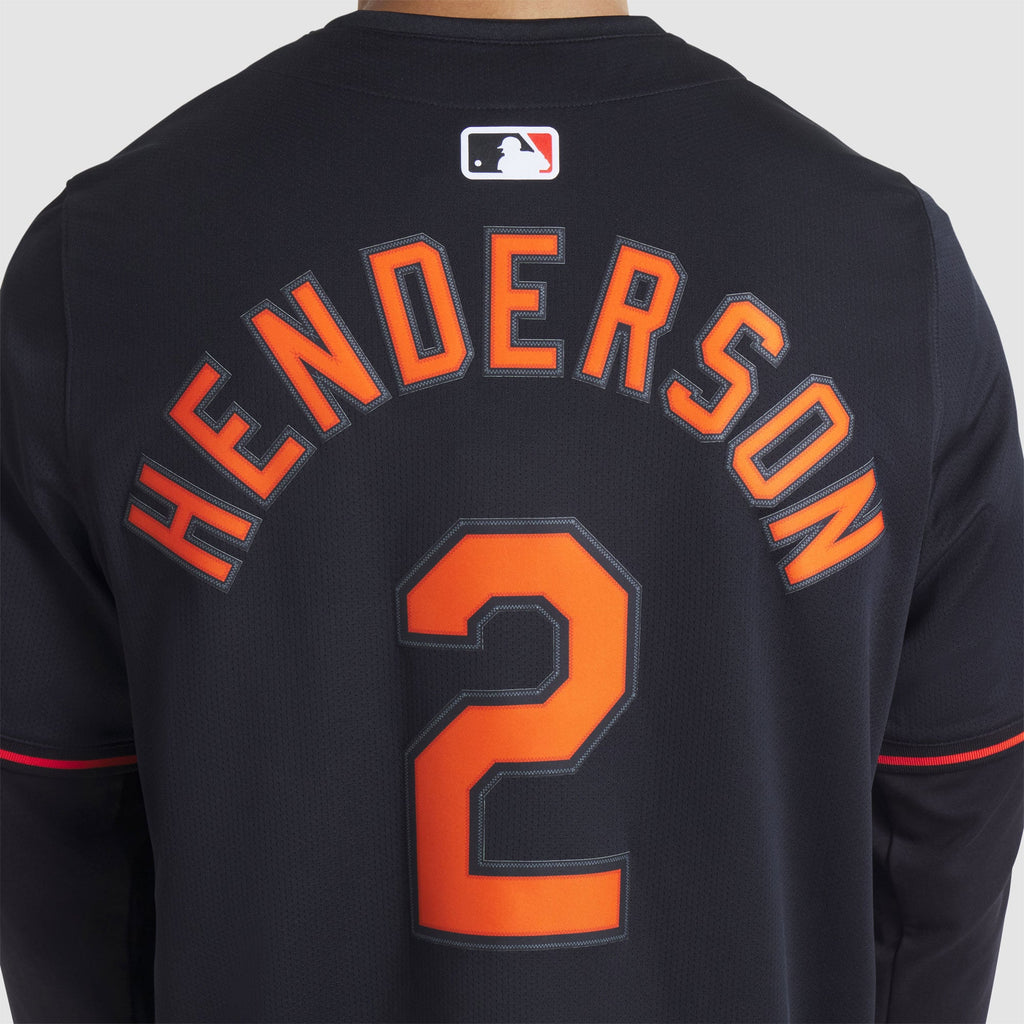 Men's Baltimore Orioles Gunnar Henderson Nike Black Alternate Limited Player Jersey