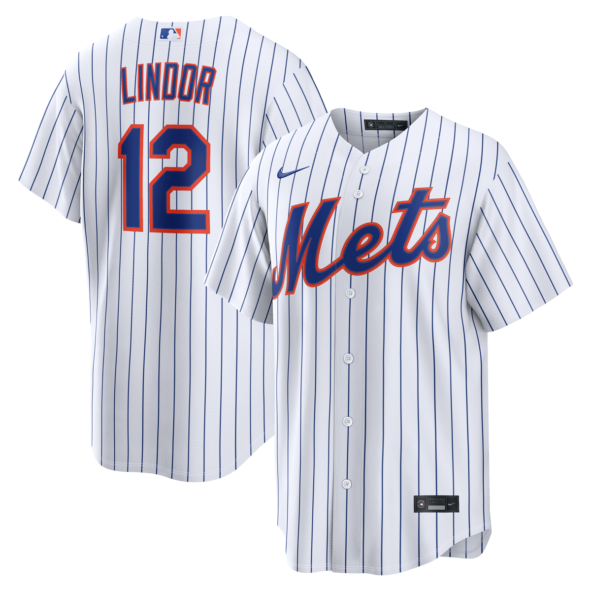 Men's New York Mets Francisco Lindor Nike Black Alternate Replica Jersey