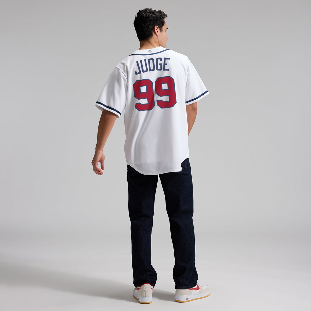 Men's USA Baseball Aaron Judge Nike White 2026 World Baseball Classic Home Stadium Jersey