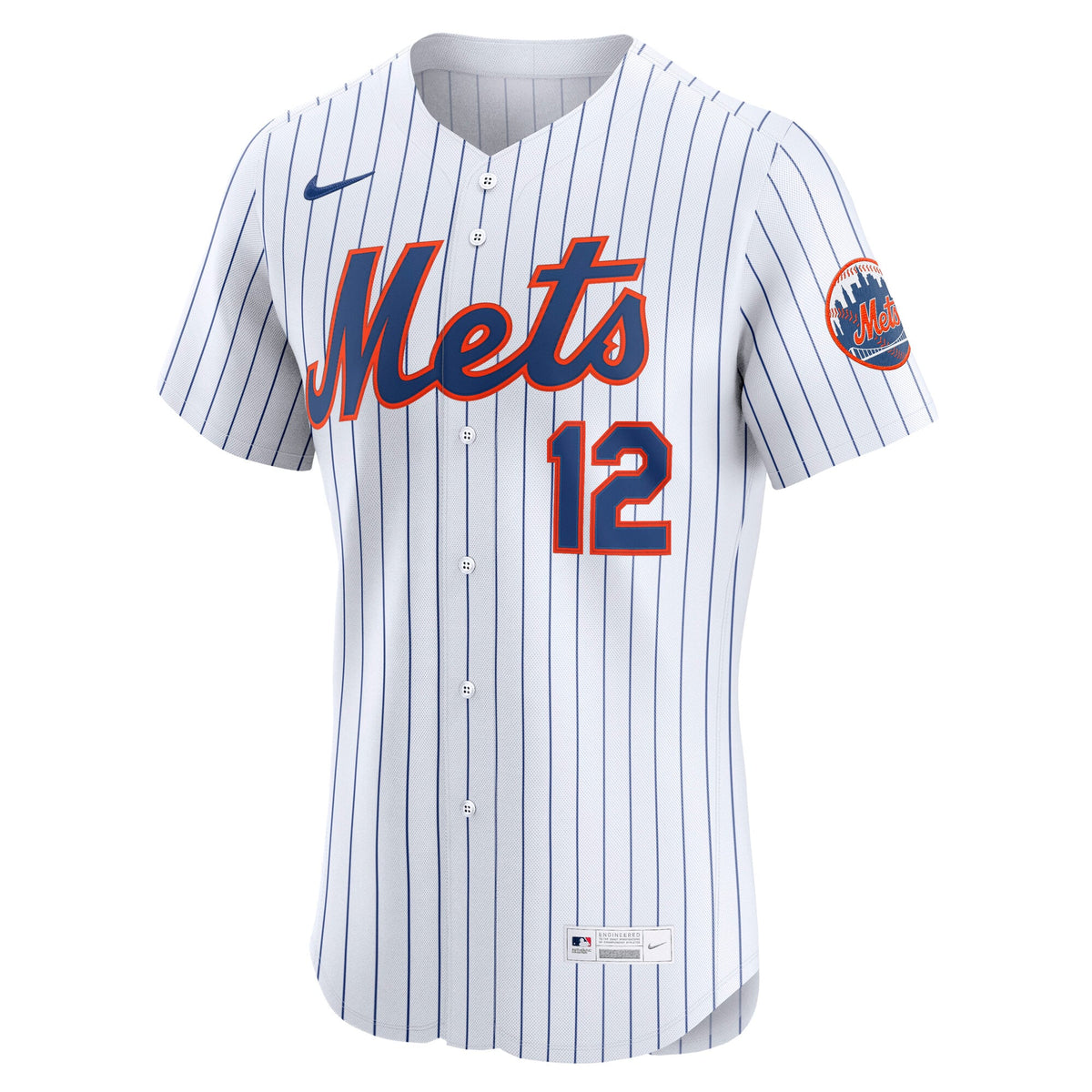 Men's New York Mets Francisco Lindor Nike White Home Elite Player Jersey