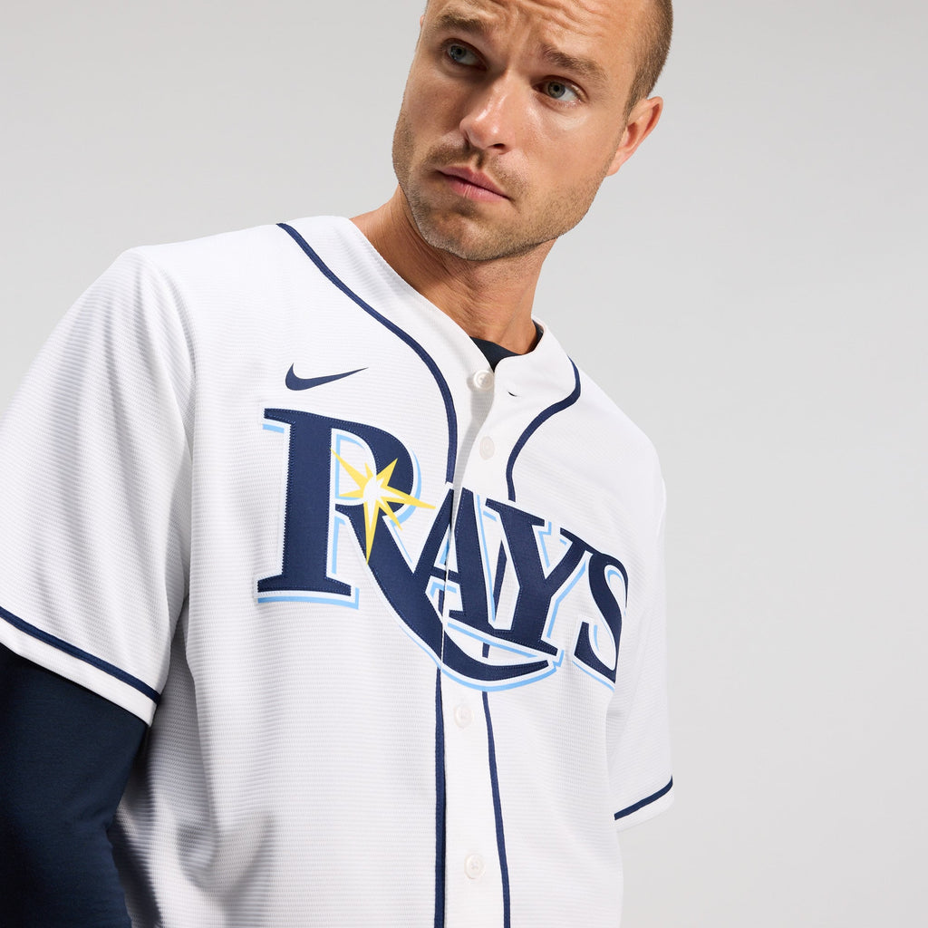 Men's  Tampa Bay Rays Yandy Díaz Nike White Home Replica Jersey