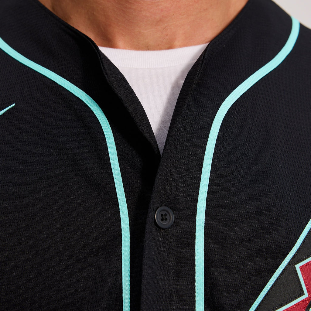 Men's Arizona Diamondbacks Corbin Carroll Nike Black Alternate Replica Jersey