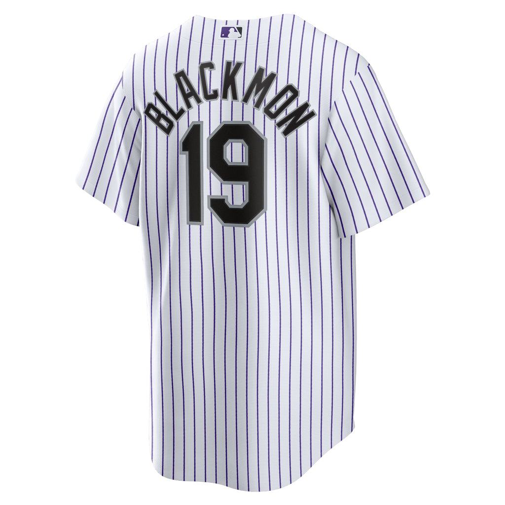 Men's Colorado Rockies Charlie Blackmon Nike White Home Replica Player Name Jersey