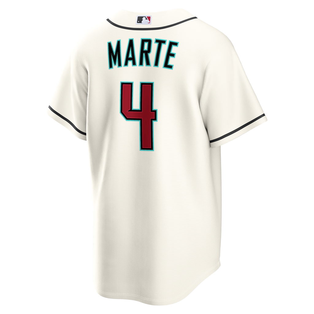 Men's Arizona Diamondbacks Ketel Marte Nike Cream Home Replica Jersey