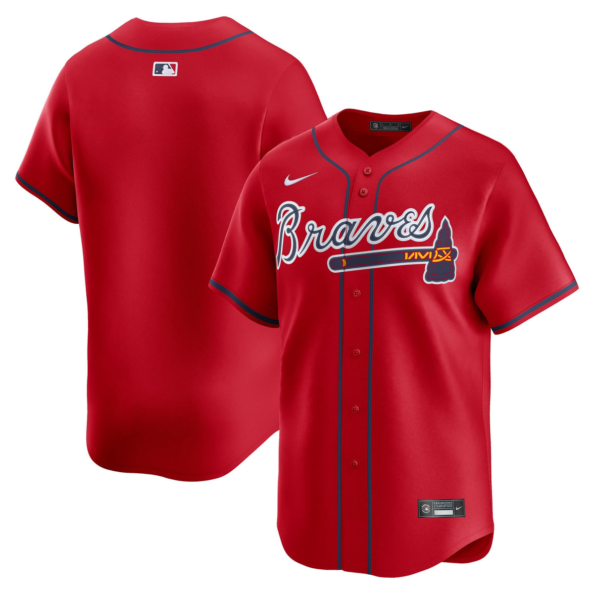 Men's Atlanta Braves Nike White Home Limited Jersey