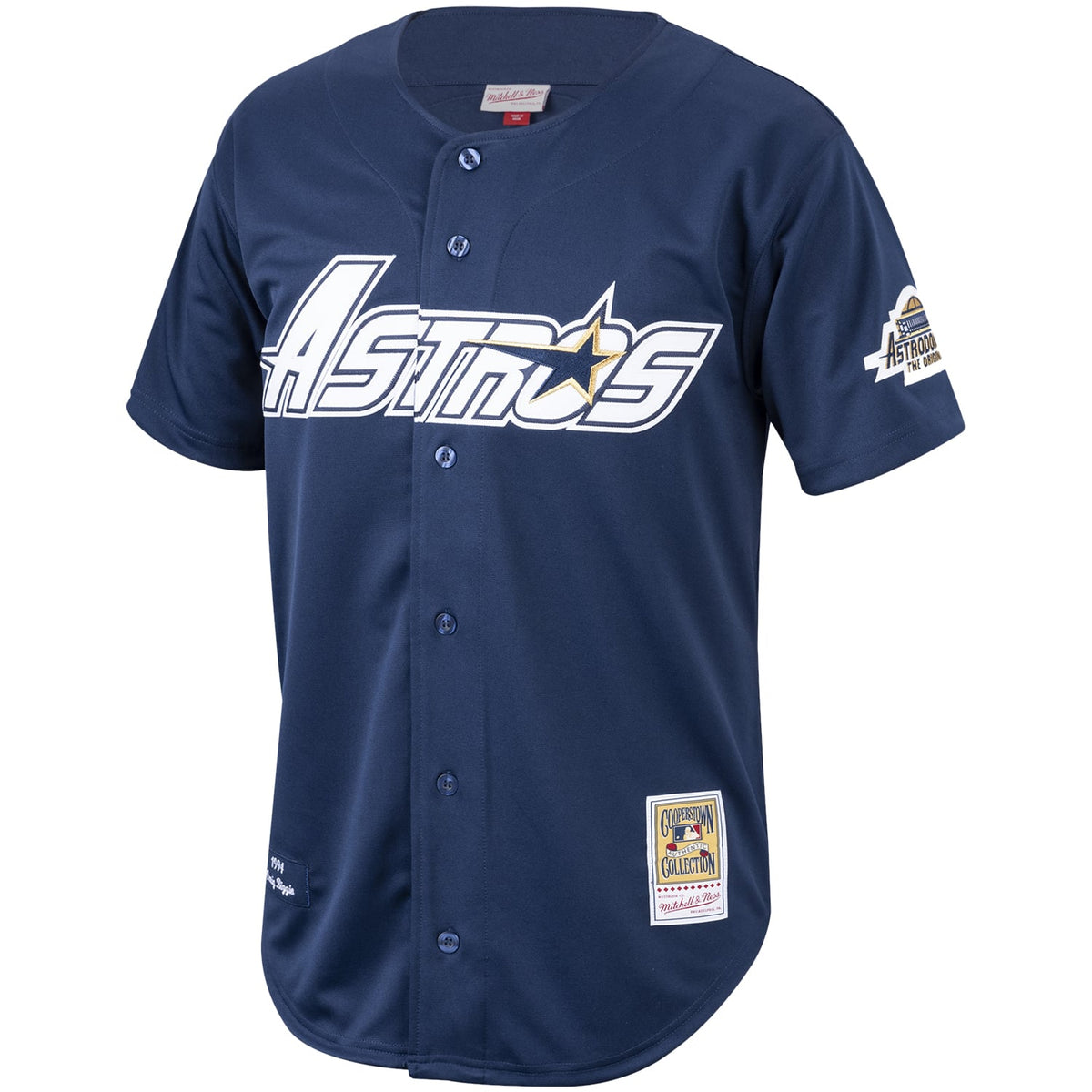 Men's Houston Astros Craig Biggio Mitchell & Ness Navy Cooperstown Collection 1994 Authentic Jersey